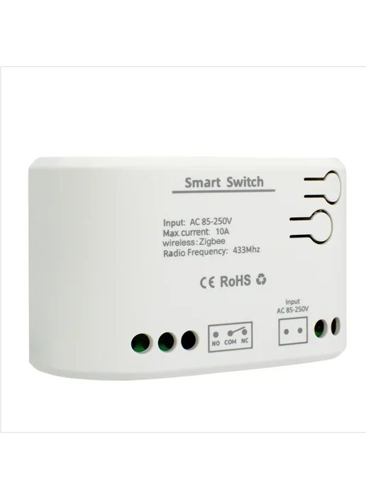 Умный релейный переключатель Zigbee 7-32В, белый, фото 4