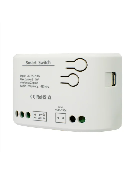 Умный релейный переключатель Zigbee 7-32В, белый, фото 5