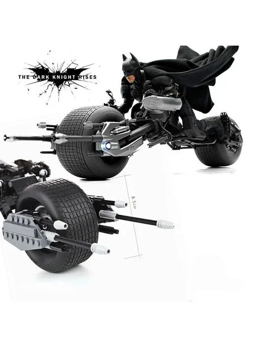 LEGO Конструктор Мотоцикл Бэтмена (Бэт-под) 338 деталей, вариант, фото 6