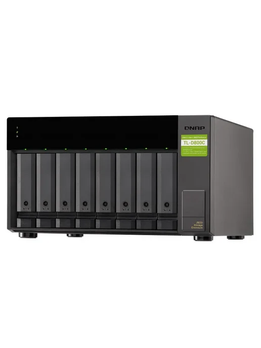 QNAP Сетевой накопитель TL-D800C, черный, фото 2