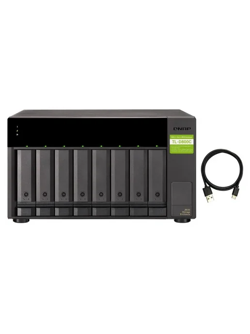 QNAP Сетевой накопитель TL-D800C, черный, фото 5