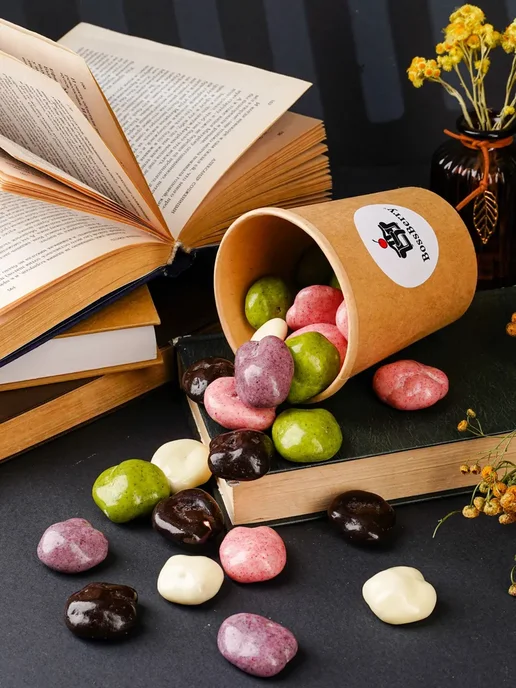 BossBerry Грецкий орех в шоколаде и йогуртовой глазури ассорти 170 г, 170 г, фото 2