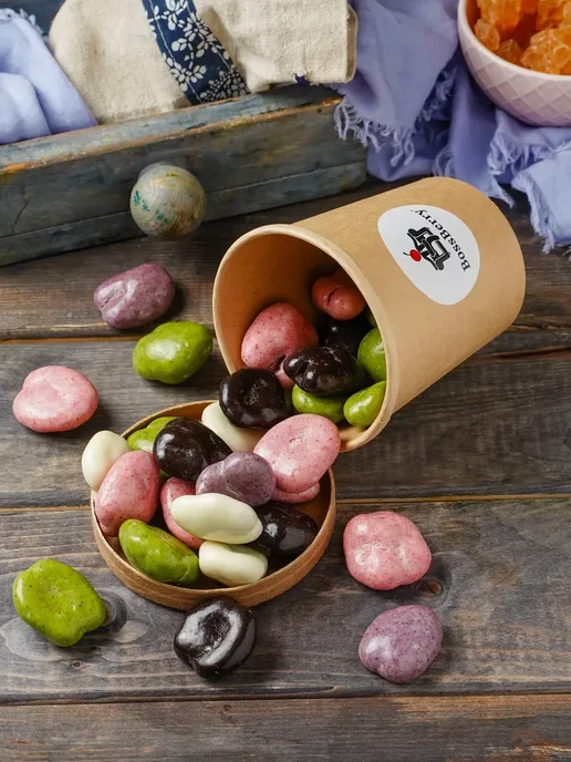 BossBerry Грецкий орех в шоколаде и йогуртовой глазури ассорти 170 г, 170 г, фото 3