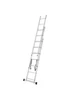 Лестница трехсекционная алюминиевая 7 ступеней Тундра 391197004 купить за 18 433 ₽ в интернет‑магазине Wildberries