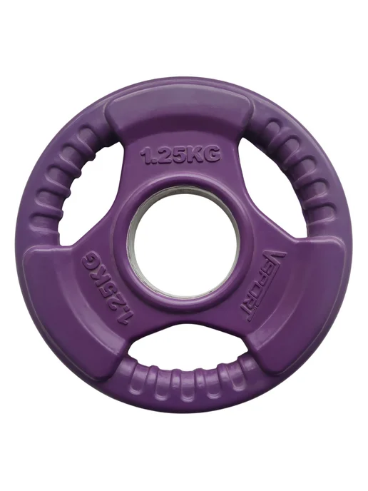 Fitex Pro Диск (блин) 5 кг для штанг чугунный голубой, 1,25 кг, фото 2