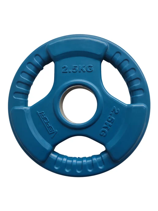 Fitex Pro Диск (блин) 2,5 кг для штанг чугунный синий, 2,5 кг, фото 2