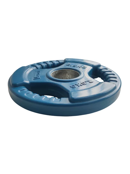 Fitex Pro Диск (блин) 2,5 кг для штанг чугунный синий, 2,5 кг, фото 3
