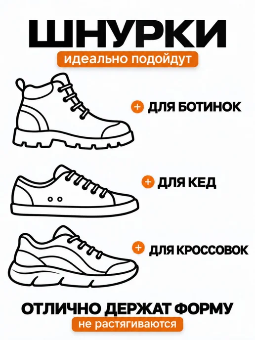 Shoex Шнурки красные круглые 120 см для кроссовок, синий, фото 3