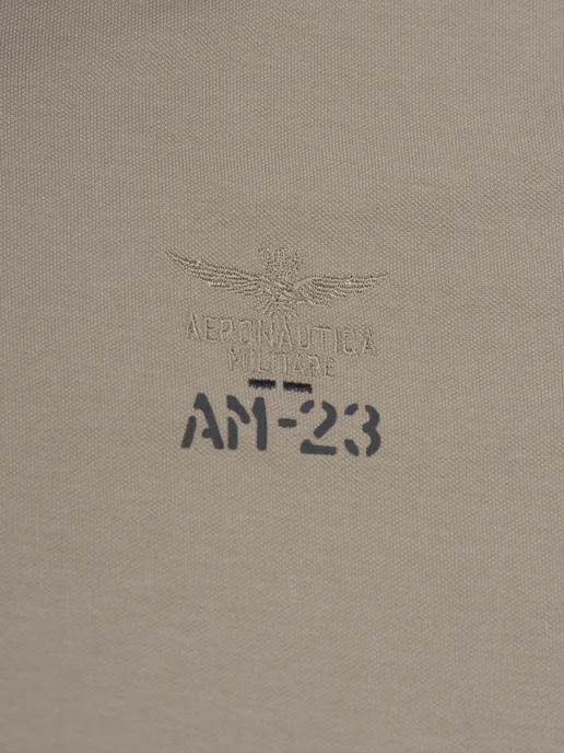 Aeronautica Militare Футболка поло Aeronautica с принтом хлопок, бежевый, фото 7