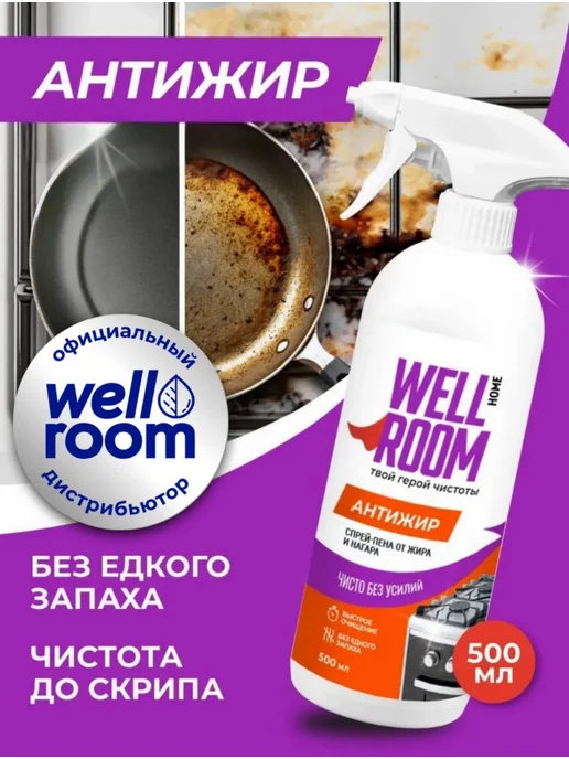Спрей-пена от жира и нагара для кухни АНТИЖИР, 500ml, 500 мл