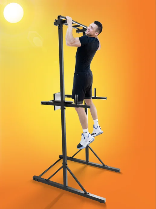 Absolute Champion Турник брусья напольные для дома, серый, фото 2