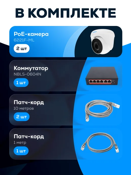 ivideon Комплект видеонаблюдения на 2 камеры для ПВЗ, белый, фото 2