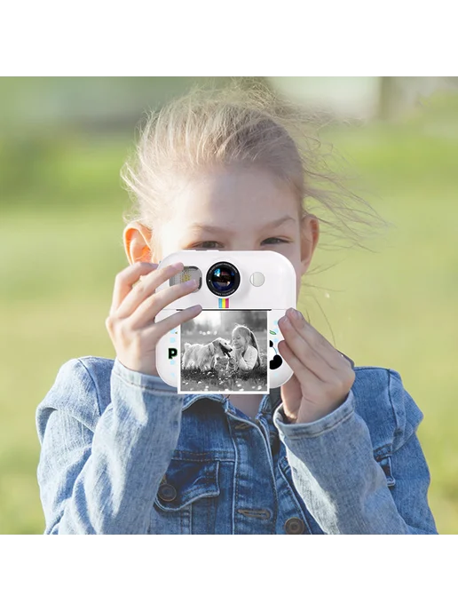 Фотоаппарат детский моментальной печати, белый, фото 7