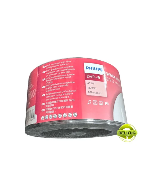 PHILIPS Диск для записи DVD-R Printable 50 шт, 50 шт, фото 5