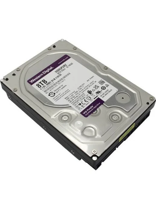 Western Digital Серверный жесткий диск 3.5" 8TB Purple( WD85PURZ), 8000 ГБ, фото 5