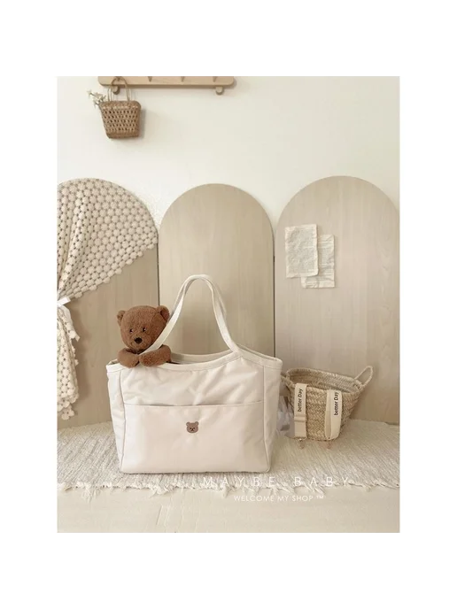 БОЛЬШАЯ ВМЕСТИЛЬНАЯ сумка для подгузников Mommy Bag, белый, фото 5