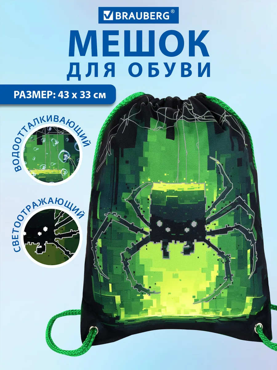 Мешок для обуви, сумка для сменки в школу, чехол плотный