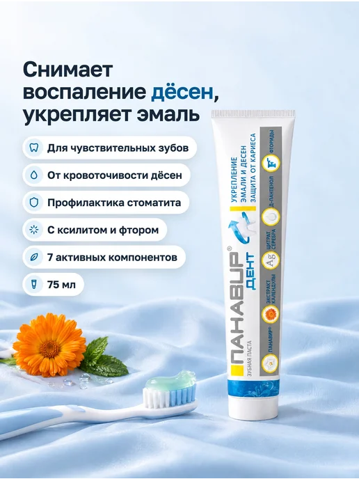 ПАНАВИР Дент зубная паста для укрепления эмали и десен, вариант