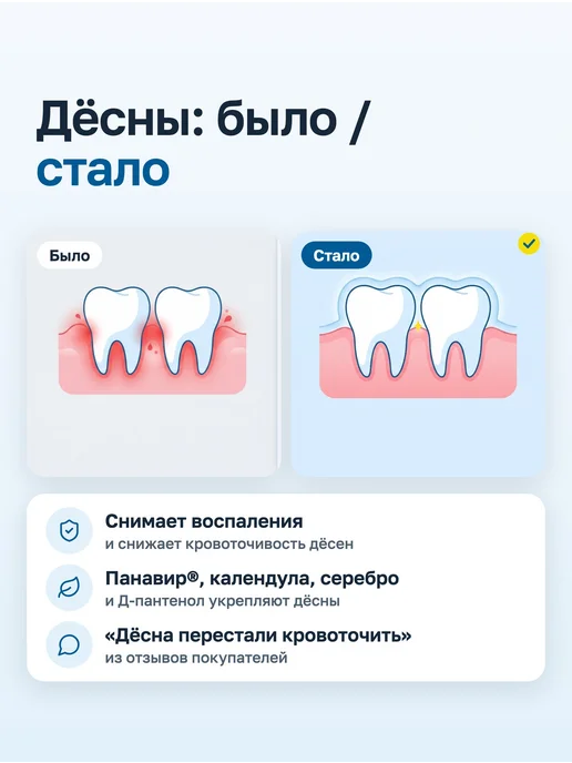 ПАНАВИР Дент зубная паста для укрепления эмали и десен, вариант, фото 4