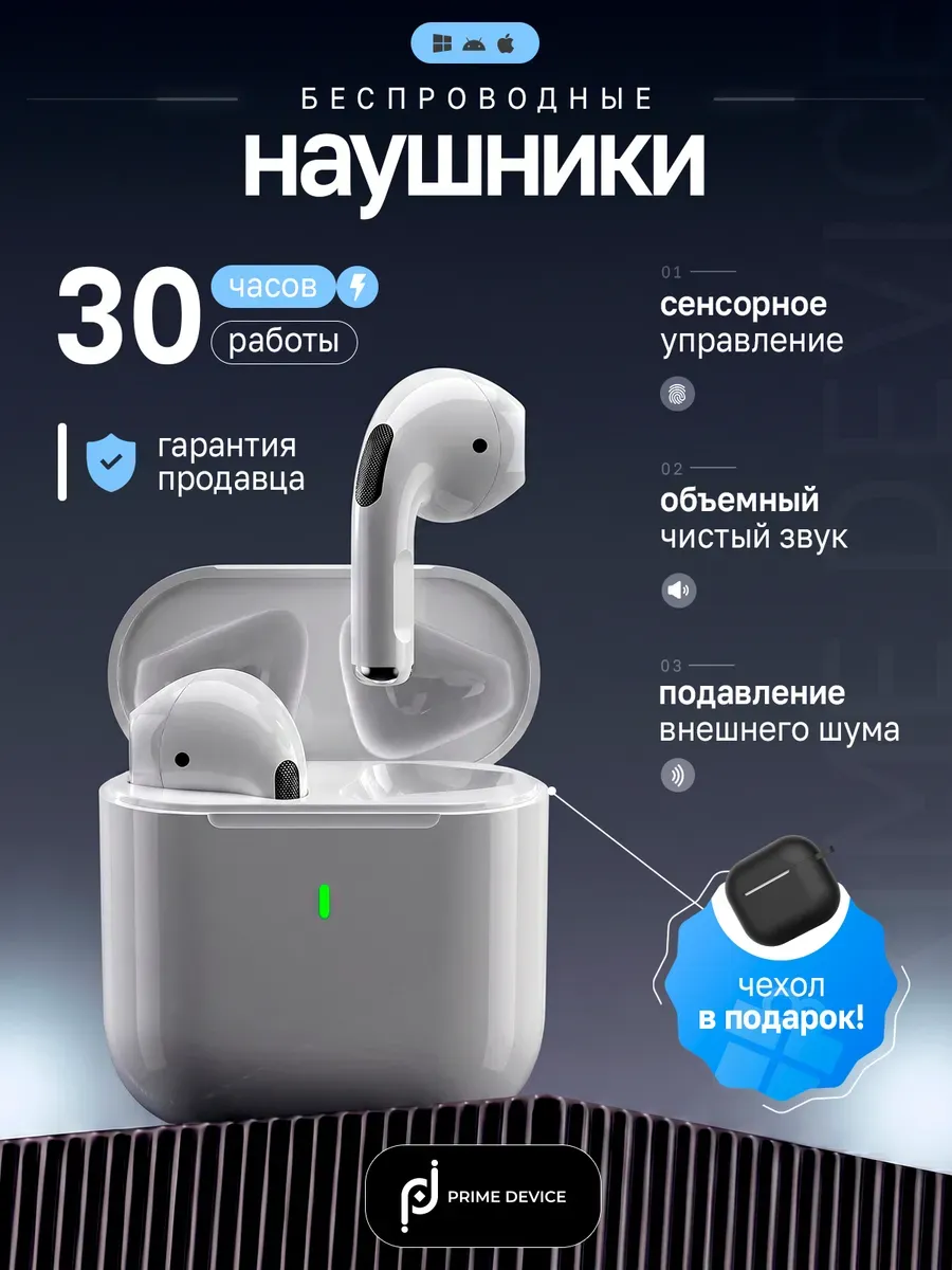Наушники беспроводные с микрофоном A8Pro для iPhone Android
