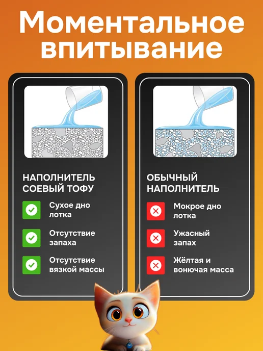 TOOCATTISH Наполнитель для кошачьего туалета комкующийся 10 кг 24 л, 20 кг, 48 л, фото 2
