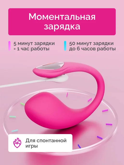 Lovense Lush 4 - виброяйцо с управлением смартфоном, розовый, фото 7