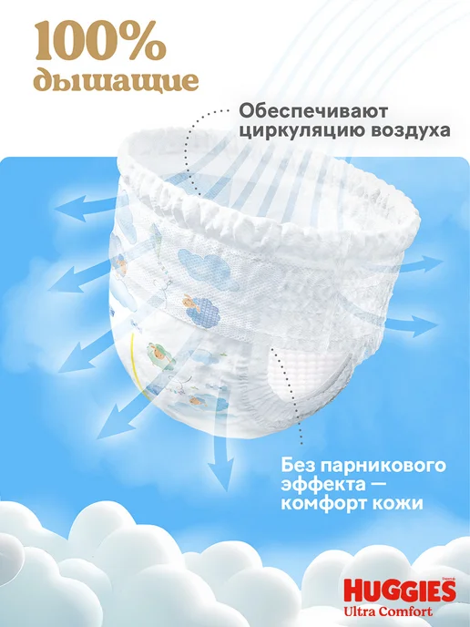 HUGGIES Подгузники трусики Ultra Comfort 3 р 6-11 кг 108 шт, 611 кг, 108 шт, фото 5