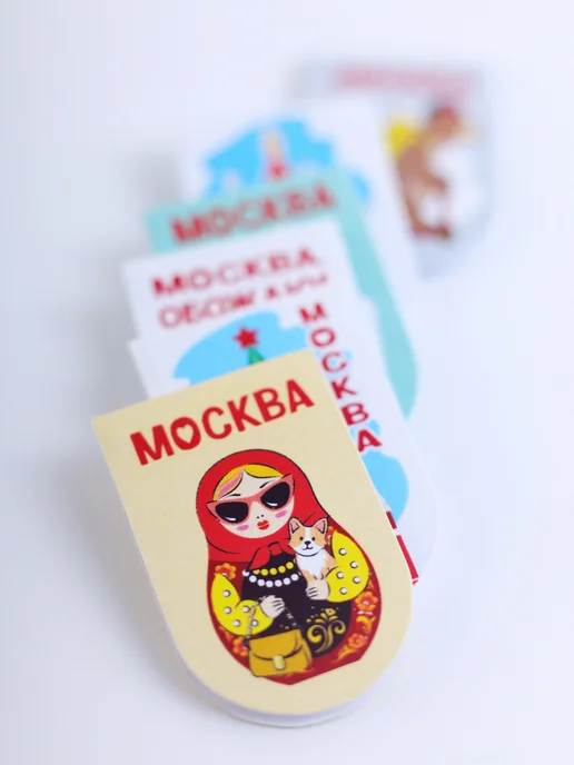 Орландо Магнитные закладки Москва, голубой, фото 3