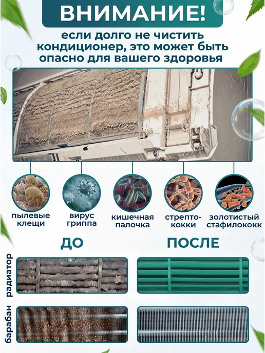 Быт и Комфорт Чехол для чистки кондиционера, голубой, фото 2