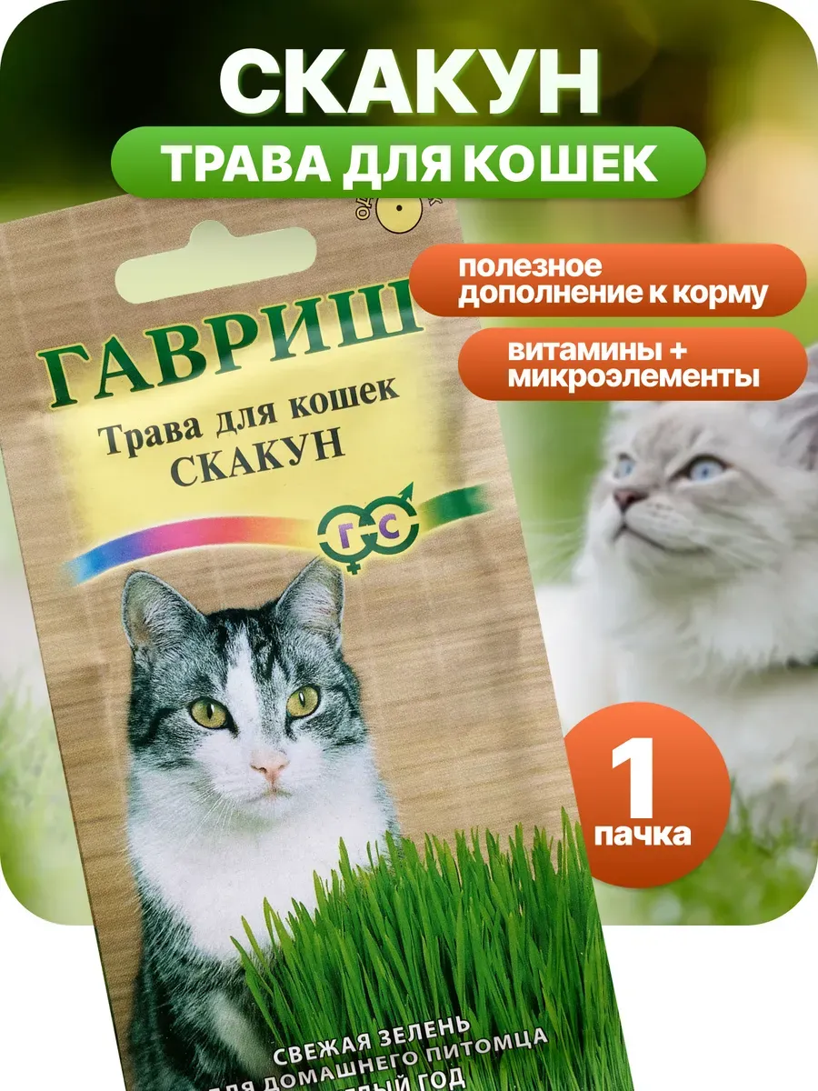 Семена Трава для кошек Скакун 10 г